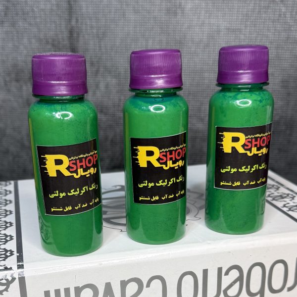 رنگ اکرولیک سبز